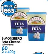 Simonsberg Feta Cheese (All Variants)-2x400G
