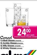 Consol Hibal Glasses,Zombie Glasses,Willy Glasses,Whisky Glasses-Per 6 Pack 