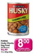 Purina Husky Chunky Dog Food- 12x385g/400g