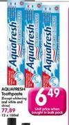 Aquafresh Toothpaste-100ml Each