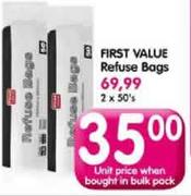 First Value Refuse Bags-Each