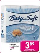  Baby Soft 2-Ply Toilet Rolls-18's
