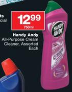 Handy Andy All-Purpose Cream Cleaner Assorted-750ml
