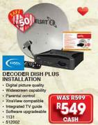 DSTV Decoder Dish Plus Installation
