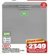 Defy Silwer Kis Vrieskas-195Ltr