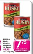 Purina Husky Chunky Dog Food-12X385g/400g 