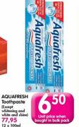 Aquafresh Toothpaste-Each