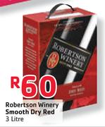 Robertson Winery Smooth Dry Red-3Ltr