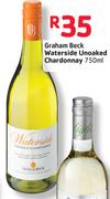 Graham Beck Waterside Unoaked Chardonnay-750ML