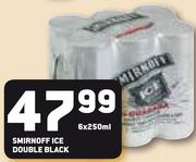 Smirnoff Ice Double Black-6X250ml