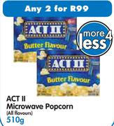Act II Microwave Popcorn (All Flavours)-2 x 510g