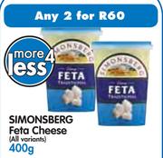 Simonsberg Feta Cheese (All Variants)-2 x 400g