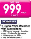 Olympus Digital Voice Recoder With Microphone