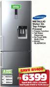 Samsung 310L Metallic Water On Tap Fridge Freezer RL48RWCIH