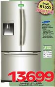 Samsung 491L Metallic French Door Bottom Freezer Fridge RF67DEPN1