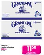 Grandpa Headache Powders-12x10's