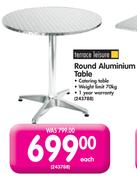 Terrace Leisure Round Aluminium Table