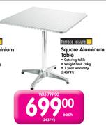 Terrace Leisure Square Aluminum Table