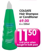 Colgate Hair Shampoo Or Conditioner-6x350ml
