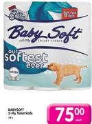 Babysoft 2-Ply Toilet Rolls-18's
