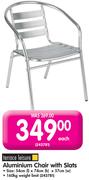 Terrace Leisure Aluminium Chair With Slats