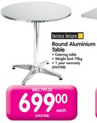Terrace Leisure Round Aluminium Table