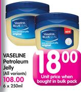 Vaseline Petroleum Jelly(All Variants)-6x250Ml