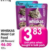 Whiskas Moist Cat Food(All Flavours)-12's