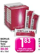 Bioplus Energy Tonic(All Flavours)-48x10ml