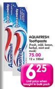 Aquafresh Toothpaste-12x100ml