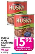 Purina Husky Chunky Dog Food(All Flavours)-6x775g