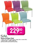 Sal Venice Armless Chair-Each