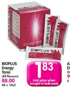 Bioplus Energy Tonic(All Flavours)-48x10ml