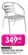 Terrance Leisure Aluminium Chair With Slats