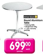 Terrance Leisure Round Aluminium Table