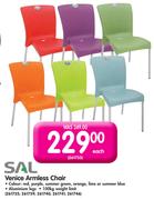 Sal Venice Armless chair-Each