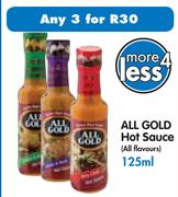All Gold Hot Sauces(All Flavours)3x125ML