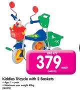 Kiddies Tricycle With 2 Baskets