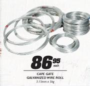 Cape Gate Galyanized Wire Roll 3.15mmx5KG-Each