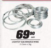 Lightly Galvanized Wire-3.15mmx5kg Each