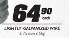 Lightly Galvanized Wire-3.15 mm x 5kg