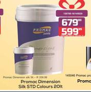 Promac Dimension Silk STD Colours-20Ltr