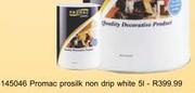 Promoc Prosilk Non Drip Enamel White-5Ltr