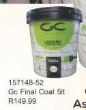 GC Final Coat Assorted Colours-5Ltr