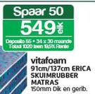 Vitafoam 91cm Erica Skuimrubber Matras