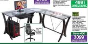 H&H Collection 3 Piece Lancaster Office Desk