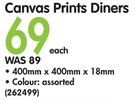 Canvas Prints Diners 400x400x18mm-Each