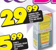 Garnier Skin Naturals Daily Moisturiser Even And Matte-40ml