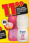 Shield Aanrol Vir Dames/Mans-50ml