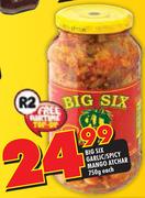 Big Six Garlic/Spicy Mango Atchar-750g Each